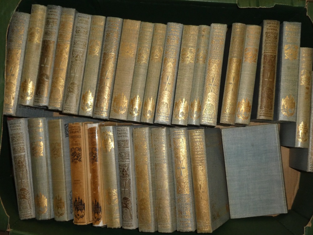 Medieval Towns, 32 vols including Sienna, Verona, Milan, Edinburgh and others,