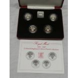 A Royal Mint 1984-87 United Kingdom £1 silver proof coin collection,