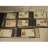 Three folder albums containing a collection of World postal covers including some Chinese covers,
