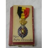 A Belgium enamelled Order in box of issue