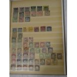A stock book containing a collection of German States stamps,