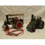 Two Mamod steam rollers