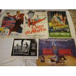 Eleven original cinema posters - UK,