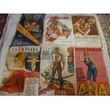 Ten original Foreign one-sheet cinema posters - Drama including Valentino (Rudolph Nureyev 1977);