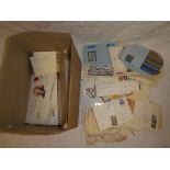 A box containing various GB postal covers, postal history, Victoria onwards, postage dues,