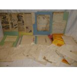 A selection of original paperwork and receipts relating to the Redruth School Board,