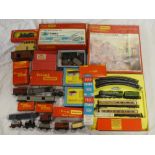 A large selection of various OO gauge railway items including boxed Hornby RS508 Flying Scotsman