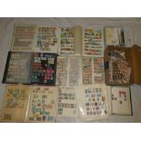 Two stock books of mixed World stamps, various club books, packets, loose stamps,