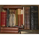 Various leather bound and antiquarian related volumes including The History of the Royal Buckhounds