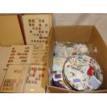 Various albums of Commonwealth and World stamps, packets of stamps,