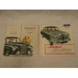 Two original colour sale brochures for The Wolseley Fifteen-Fifty and Fifty-One Hundred