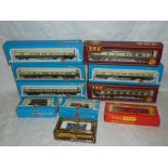 Airfix OO gauge - four mint and boxed GWR coaches,