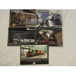 Five various Rivarossi model railway catalogues including Orient Express,