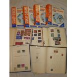 Five albums/stock books containing a selection of GB stamps together with four vols Stanley Gibbons