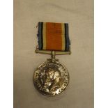 A British War medal awarded to No. 22292 Pte. W.J.