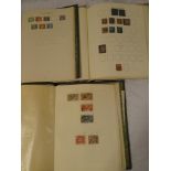 Three folder albums containing a collection of GB stamps, Victoria onwards including 2d blues,