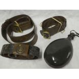 Two First War Sam Browne belts including one dated 1917,