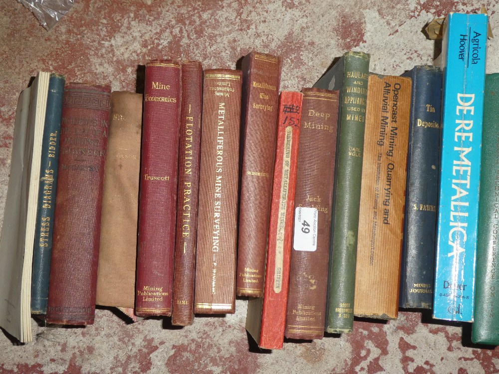 Various mining relating volumes including McCarthy (ET) Incidents in the Life of a Mining Engineer