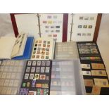 Seven albums and stock books of GB stamps