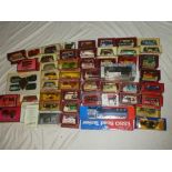 A large selection of various mint and boxed Matchbox Models of Yesteryear vintage vehicles together