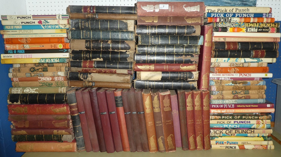 A large selection of various Punch bound magazines 1863 onwards together with Pick of Punch/Classic