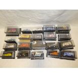 A collection of 20 mint and boxed French model diecast cars and vans including Renault, Citroen,