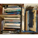 Five boxes of aircraft and aviation related volumes including Secret Projects - Jet Fighter since