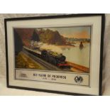 A modern GWR coloured print "100 years of Progress"- 1835-1935,
