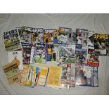 A selection of approximately 100 various football programmes,