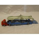 Corgi toys - 1101 Bedford car transporter with red cab