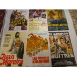 Ten original US and Foreign cinema posters - Adventure films including Lord Jim (Peter O'Toole