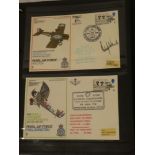 A folder album containing a collection of RAF Museum flown first day covers including signed