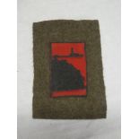 An original Second War Lands End District Cornwall Home Guard cloth badge