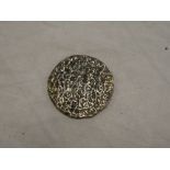 An 18th Century Spanish 1736 silver pillar 8 reales coin (originally from a Cornish wreck)
