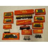 Triang Hornby OO gauge - a selection of boxed goods wagons including SR open wagon, ventilated van,
