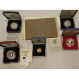 A 1977 Falkland Islands silver commemorative crown, 1993 silver commemorative crown,