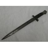 An 1888 pattern Lee Metford bayonet with double edged blade