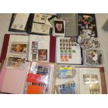 Three Royal events albums containing stamps, GB cover album containing covers,