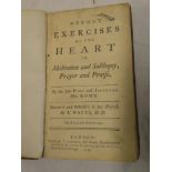 Rowe - Devote Exercises of the Heart in Meditation and Soliloquy, Pray and Praise, one vol,