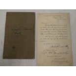 A manuscript Cornish Mining Inspection book made by W Rich between 1884 and 1889 listing the