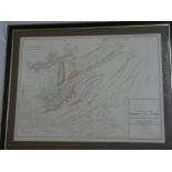 A 19th Century chart of the estuary of the Thames by LDB Cordon, 1852,