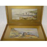 J**W**Raffles - watercolours Coastal scenes, signed and dated 1899,