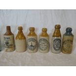 A selection of Cornish bottles including ginger beer bottles by Penrose of Barncoose Redruth,
