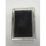 A good quality silver rectangular photo frame, Birmingham marks,