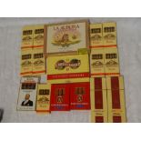 A selection of various cigars including sealed box of La Aurora cigars, King Edward, Ritmeester,
