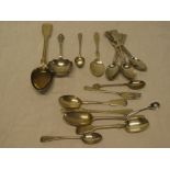 A Victorian silver "Fiddle" pattern serving spoon,