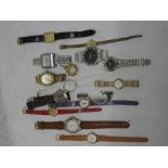 A selection of various ladies and gents wristwatches including a gents Seiko Automatic Hi-beat