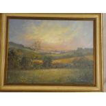 Richard Blowey - oil on canvas West Cornwall landscape, signed,