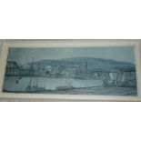 Melvyn Jenkins - oil on board The South Docks Swansea, monogrammed,