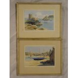 Keith Owens - watercolours Two Isles of Scilly scenes, signed,